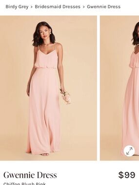 Birdy Grey Gwennie Maxi Dress - Blush Pink